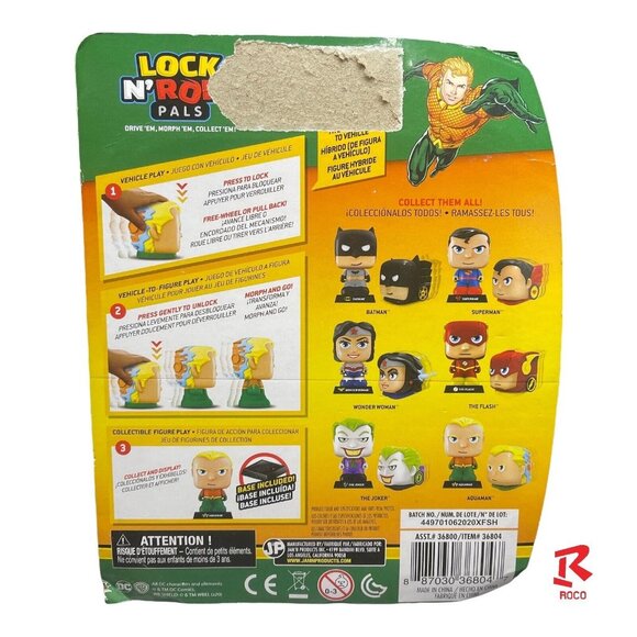 ⚡AQUAMAN Lock N‎ Roll Pals 2in1 Hybrid Figure To Vehicle DC Figure Super Hero⚡ - Picture 6 of 7